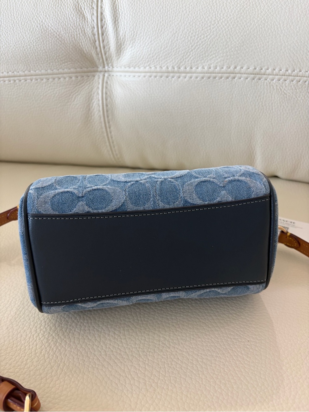 Coach Denim Mini Rowan Satchel Signature crossbody bag - Picture 4 of 7